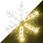 Sneeuwvlok met verlichting | Konstsmide | Ø 40 cm (24 LEDs, Timer, Batterij, Binnen/Buiten)