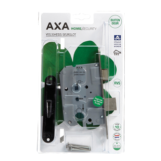 AXA Veiligheidsbeslag + Veiligheidsslot | AXA | 55 mm (Kruk, Kerntrekbeveiliging, Afgerond)  K010808596 - 