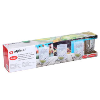 Alpina Campingservies | Alpina | Waterglas (6 stuks, 400 ml) 871125205304 K170105181 - 