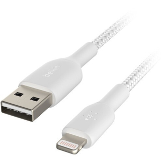 Belkin Apple Lightning kabel | 1 meter (Nylon, Wit) CAA002bt1MWH C010214178 - 1