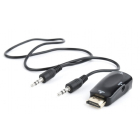 Cablexpert HDMI naar VGA adapter | Cablexpert (Jack 3.5 mm, Full HD) A-HDMI-VGA-02 K010113010 - 1