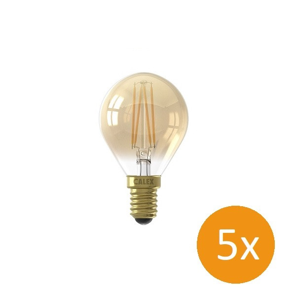 Onafhankelijk Slechthorend Bacteriën LED lamp E14 | Kogel | Calex (3.5W, 200lm, 2100K, Dimbaar, 5 stuks) Calex  Kabelshop.nl