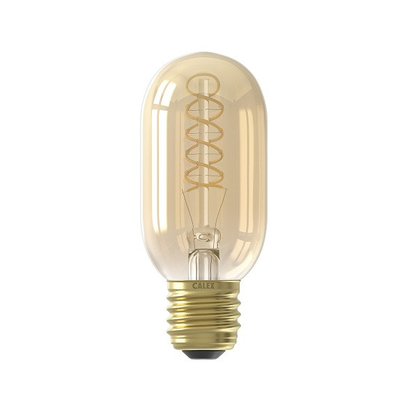 dozijn vrije tijd Veronderstelling E27 buislampen E27 lampen Verlichting LED lamp E27 | Buis | Calex (3.8W,  250lm, 2100K, Dimbaar, Goud) Kabelshop.nl