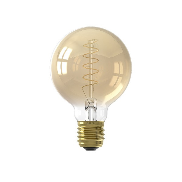 bevolking Krijger Monica LED lamp E27 | Globe | Calex (3.8W, 250lm, 2100K, Dimbaar, Goud)