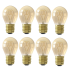 Calex LED lamp E27 | Kogel | Calex | 8 stuks (4W, 136lm, 1800K, Dimbaar)  V170202481
