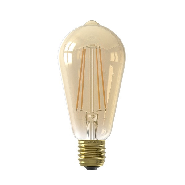 LED lamp E27 Edison Calex (6W, 430lm, 2100K, Goud, Dimbaar) Calex