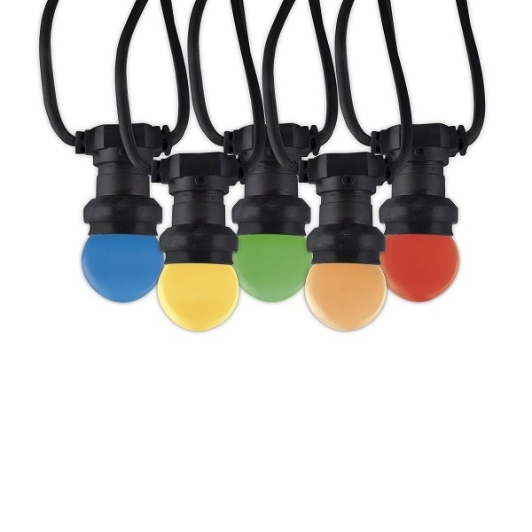 LED prikkabel Calex (Gekleurd 10 lampen 10 meter) Calex