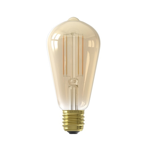 Birma rem Adverteerder Slimme lamp E27 | Edison | Calex Smart Home (LED, 7W, 806lm, 1800-2700K,  Dimbaar, Goud) Calex Kabelshop.nl