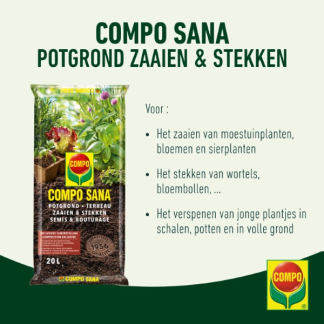 Compo Zaai- en stekgrond | Compo | 20 liter 1154124017 K170115772 - 2