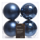 Decoris Kerstballen | Ø 10 cm | 4 stuks (Blauw) 022186 K151000447 - 3