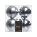 Decoris Kerstballen | Ø 10 cm | 4 stuks (Zilver) 022166 K151000425 - 3