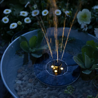 Decoris Solar fontein | Ø 16 cm (LED, Warm wit, Drijvend) 893034 K170130279 - 