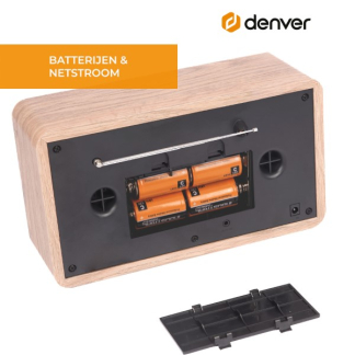 Denver DAB+ radio | Denver (4W, Bluetooth, Alarmklok) DAB-18LW K105005272 - 2