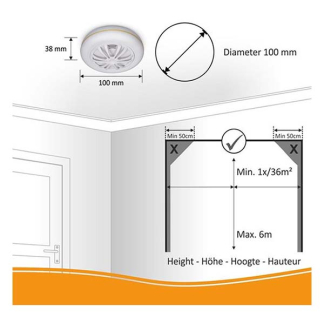 ELRO Slimme hittemelder | ELRO Connects (Wifi, Koppelbaar) FH380111R K170203310 - 