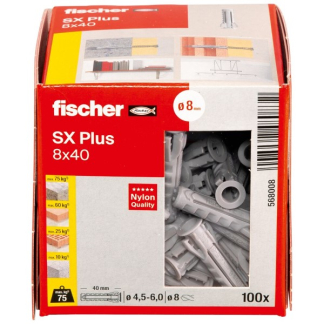 Fischer Spreidplug | Fischer | 100 stuks (8x40) 568008 K100702761 - 