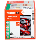 Fischer Universele plug | Fischer DuoPower | 50 stuks (10x50) 535456 K100702724 - 2