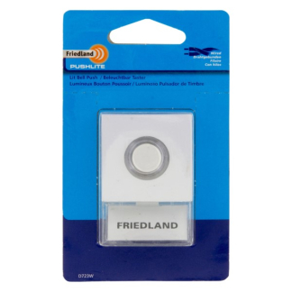 Friedland Beldrukker | Honeywell (Bedraad, Verlicht, Naamplaatje, Wit) D723W K170113804 - 4