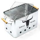 Gardalux Houtskool BBQ | Gardalux | 32 x 21 x 21 cm (Zilver) C80216100 K170103210 - 1
