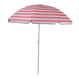 Gardalux Strand parasol | Lifetime Garden | Ø 170 cm (Roze gestreept, Rond) 50293 K170105161 - 