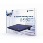Gembird Laptopstandaard | Gembird | Tot 15.6 inch (Koelfunctie, Ergonomisch, Verstelbaar, USB-poort, LED) NBS-2F15-01 K101501116 - 5