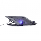 Laptopstandaard | Gembird | Tot 17 inch (Koelfunctie, Ergonomisch, Verstelbaar, USB-poort, LED)