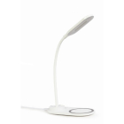 Tafellamp | Gembird (Draadloze Qi oplader, LED, Dimbaar, Touchbediening, 2700-7072K, Wit)