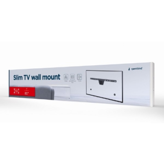 Gembird Tv beugel | Gembird | 37 tot 80 inch (Vast, Slimline, Max. 50 kg) WM-S80F-01 K101501150 - 