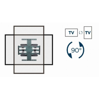 Gembird Tv beugel | Gembird | 40 tot 80 inch (Draai-, roteer- en kantelbaar, Max 50 kg) WM-80STR-01 K101501180 - 