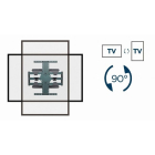 Gembird Tv beugel | Gembird | 40 tot 80 inch (Draai-, roteer- en kantelbaar, Max 50 kg) WM-80STR-01 K101501180 - 4