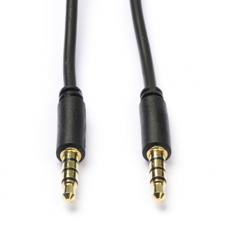 Goobay 3.5 mm jack kabel | Goobay | 3 meter (4-polig, Stereo, Verguld, 100% koper) 63832 K010412085 - 