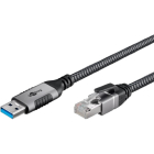 Goobay USB A naar RJ45 kabel | Goobay | 1.5 meter (USB 3.0, Cat6 FTP) 70497 K020610055 - 2