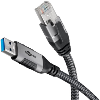 Goobay USB A naar RJ45 kabel | Goobay | 3 meter (USB 3.0, Cat6 FTP) 70499 K020610057 - 