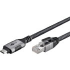 Goobay USB C naar RJ45 kabel | Goobay | 2 meter (USB 3.1, Cat6 FTP) 70698 K020610064 - 2