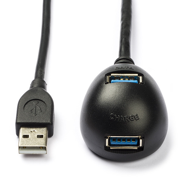 Uitgebreid US dollar Geologie USB verlengkabel | 1.5 meter | USB 3.0 (100% koper, Met standaard,  Oplaadfunctie)