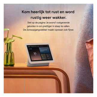 Google Nest Hub (2e generatie, Wit) GA01331 K011008018 - 6