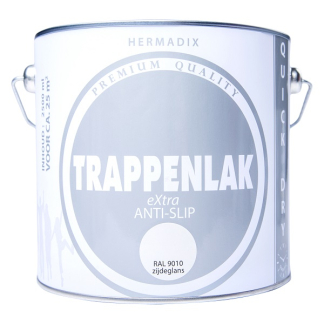 Hermadix Traplak | Hermadix | 2.5 liter (RAL 9010, Zijdeglans, Waterbasis) 25.775.02 K180107191 - 