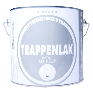 Hermadix Traplak | Hermadix | 2.5 liter (Wit, Zijdeglans, Waterbasis) 25.778.02 K180107193 - 