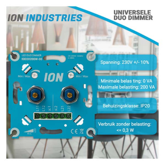 ION Industries Inbouwdimmer | ION Industries (LED, Duo) 66.099.55 K180106672 - 6