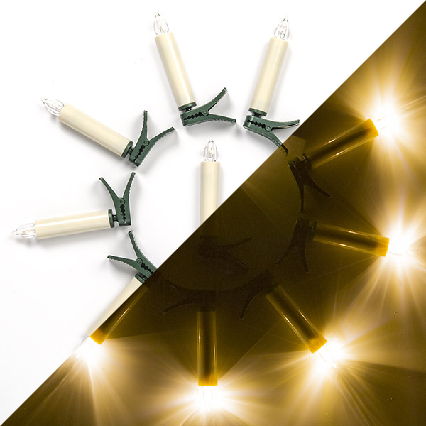 Viool bijl comfort Kerstboomverlichting kaars | Konstsmide (LED, 10 stuks, Batterij, Snoerloos,  Binnen) Konstsmide Kabelshop.nl
