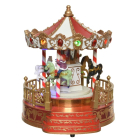 Lumineo Kerstdorp | Carrousel (13 leds, Beweging, Muziek) 485151 K150303423 - 2