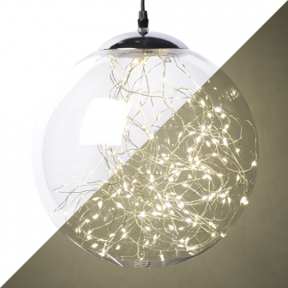Lumineo Lichtbol kerst | Lumineo | Ø 30 cm (140 Micro LEDs, Zilver, Binnen/Buiten) 496670 K151000138 - 