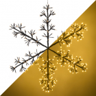 Lumineo Sneeuwvlok met verlichting | Lumineo | 72 x 78 cm (336 LEDs, Binnen/Buiten, Extra warm wit) 493485 K150302940 - 1