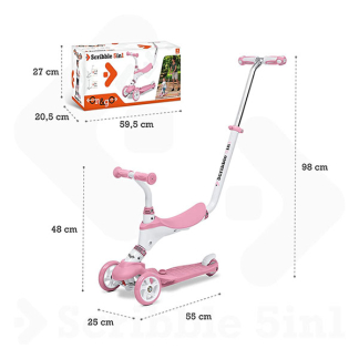 Mondo Step | Mondo | 5-in-1 (Trike, Verstelbaar, Roze) 10828575MON K170111826 - 3