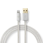 Nedis Apple Lightning kabel | 1 meter (Zilver) CCTB39300AL10 K010901134 - 1