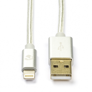 Nedis Apple Lightning kabel | 2 meter (Zilver) CCTB39300AL20 K010901135 - 