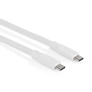 Nedis Apple oplaadkabel | USB C ↔ USB C 3.2 | 1 meter (Vertind koper, Power Delivery, 240W, Wit) CCGB64810WT10 M010214340 - 