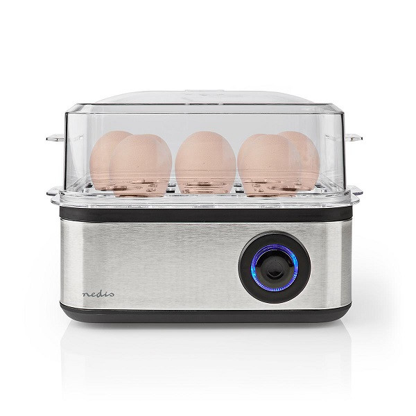 Intrekking belegd broodje ring Eierkoker | Nedis | 8 eieren (500W, Pocheerbakje, RVS)