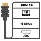Nedis HDMI kabel 4K | Nedis | 10 meter (60Hz, Glasvezel, Metaal) CVBG3400BK100 A010101479 - 4