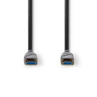 Nedis HDMI kabel 4K | Nedis | 10 meter (60Hz, Glasvezel, Metaal) CVBG3400BK100 A010101479 - 2