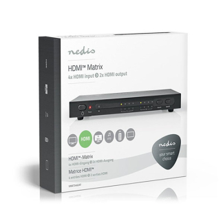 Nedis HDMI matrix | Nedis | 4- naar 2-poorts (Afstandsbediening, 4K@30Hz, HDCP) VMAT3462AT K020100045 - 